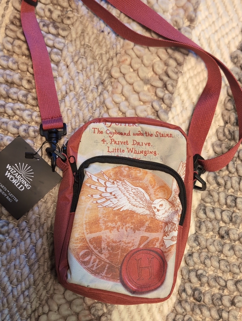 NWT Wizarding World Harry Potter Hogwarts Letter Crossbody Bag Hedwig Owl